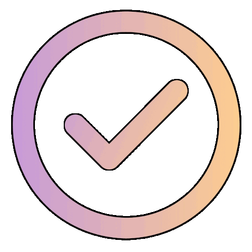 Decorative check mark
