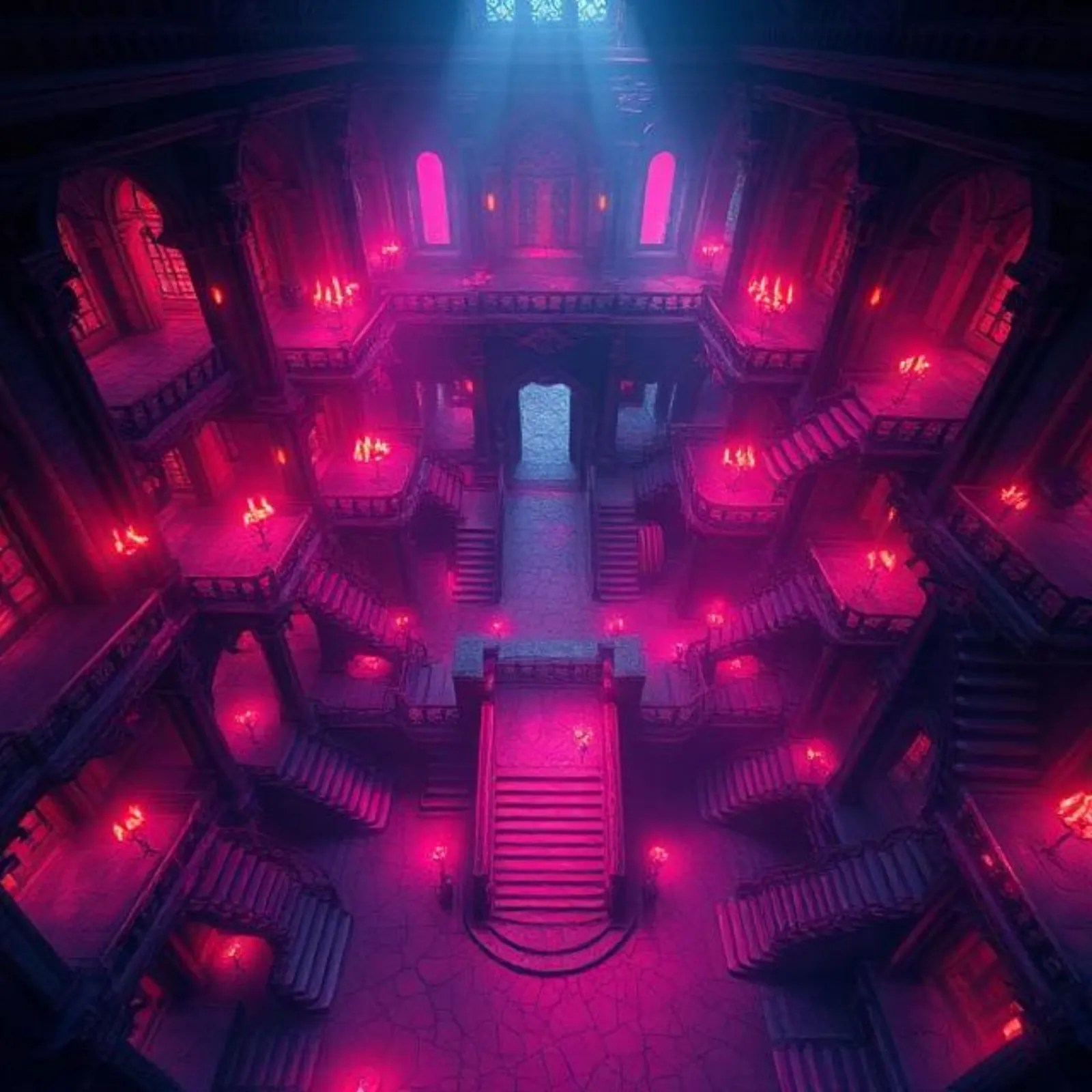 MazeEscape dungeon hallway with a lit path ahead